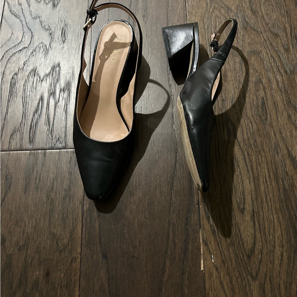 Black Slingback Heels